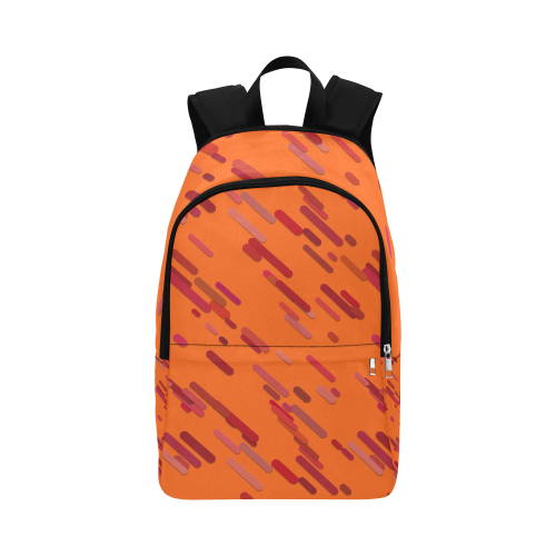 Red traces orange Fabric Backpack for Adult (Model 1659)