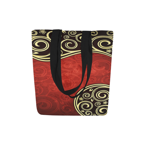 Abstract Vintage Floral 1 Canvas Tote Bag (Model 1657)