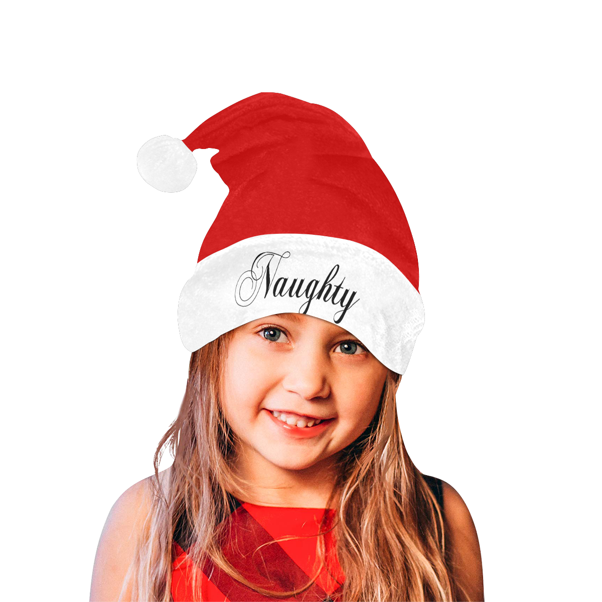 Christmas 'Naughty' (Red and White) Santa Hat
