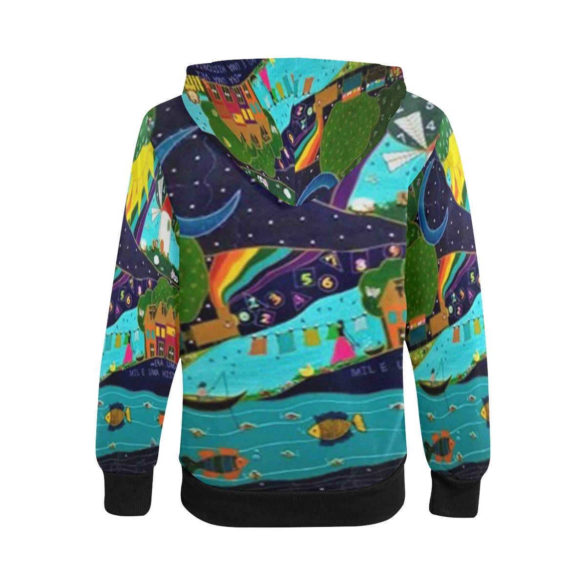 Once upon a time... Kids' All Over Print Full Zip Hoodie (Model H39)