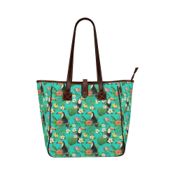 Tropical Summer Toucan Pattern Classic Tote Bag (Model 1644)