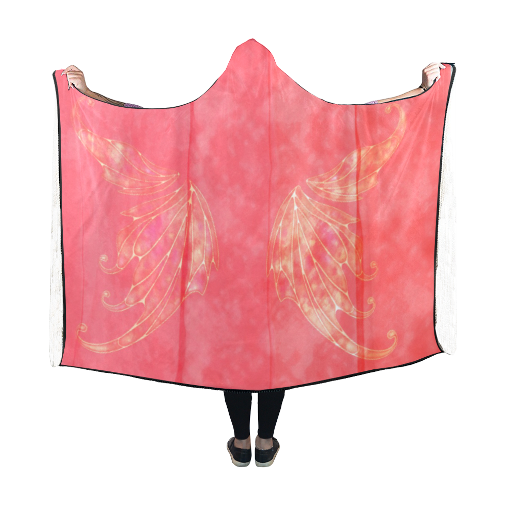 FOND ROSE Hooded Blanket 60''x50''