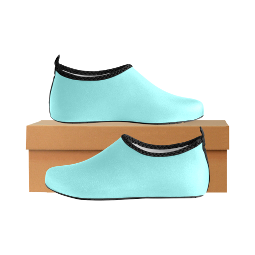 color ice blue Men's Slip-On Water Shoes (Model 056)