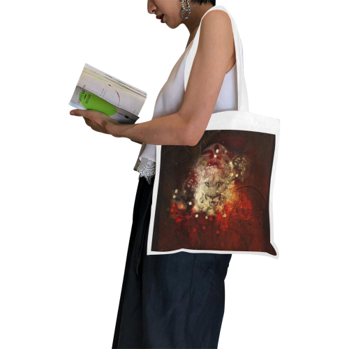 Colorful lion Canvas Tote Bag/Small (Model 1700)