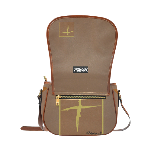 Yah Gold Label Dark Brown Saddle Bag/Large (Model 1649)