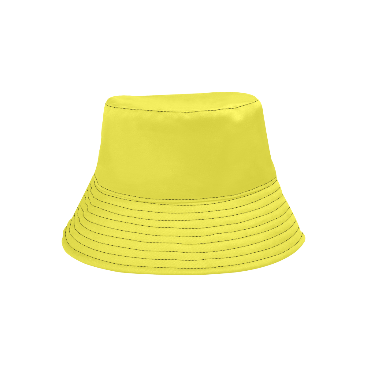 Yummy Lily Yellow Solid Color All Over Print Bucket Hat