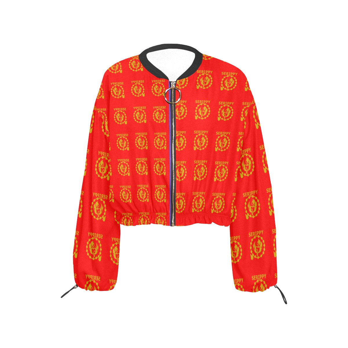 SERIPPY Cropped Chiffon Jacket for Women (Model H30)