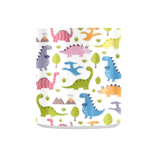 Dinosaur Pattern Classic Insulated Mug(10.3OZ)