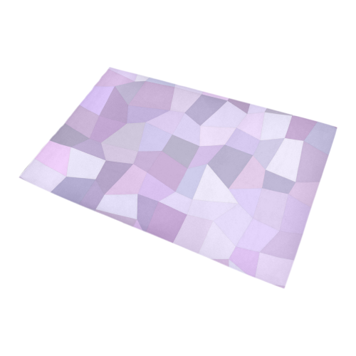 Pastel Purple Mosaic Bath Rug 20''x 32''
