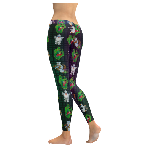 Scare-O-Ween Women's Low Rise Leggings (Invisible Stitch) (Model L05)