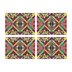 Modern Geometric Pattern Placemat 14’’ x 19’’ (Four Pieces)