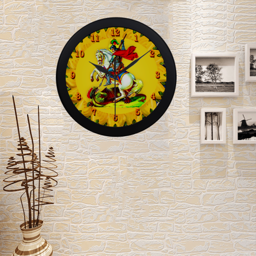 Saint George Circular Plastic Wall clock