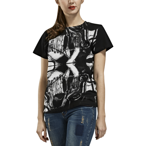 Desier All Over Print T-Shirt for Women (USA Size) (Model T40)