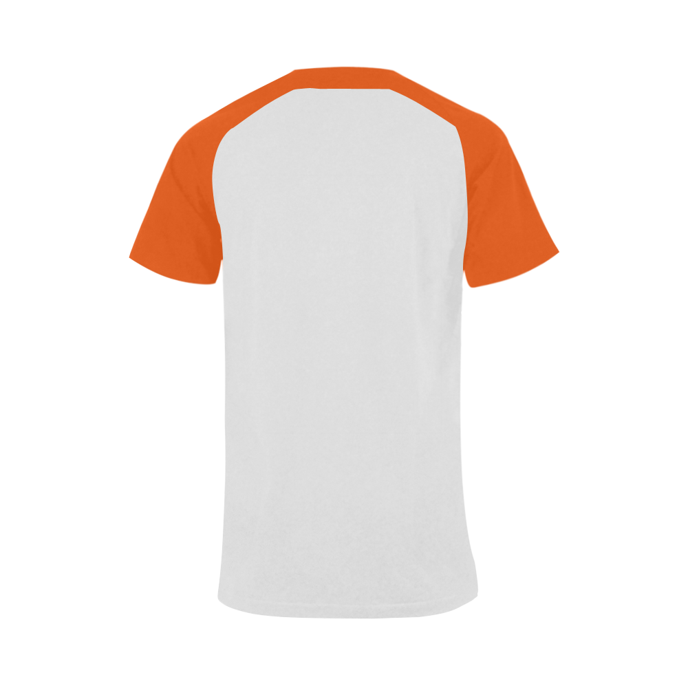 Break Dancing Colorful / Orange Men's Raglan T-shirt Big Size (USA Size) (Model T11)
