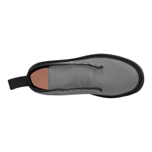 color dim grey Martin Boots for Women (Black) (Model 1203H)