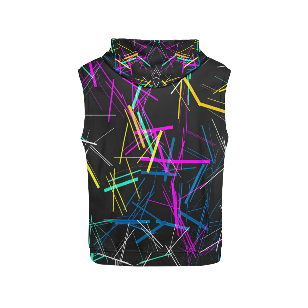 New Pattern factory 1A by JamColors All Over Print Sleeveless Hoodie for Men (Model H15)