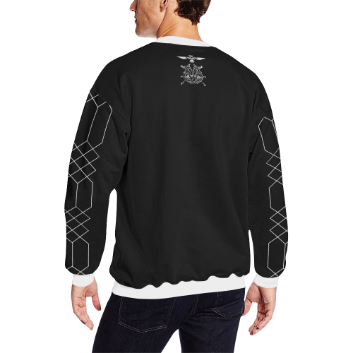 resist Men's Oversized Fleece Crew Sweatshirt (Model H18)