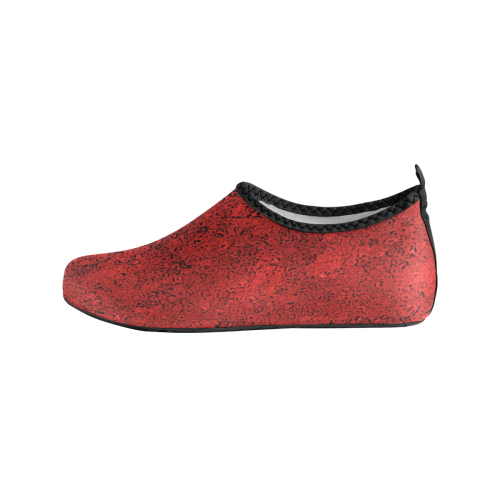 Bright Red Dream Women's Slip-On Water Shoes (Model 056)