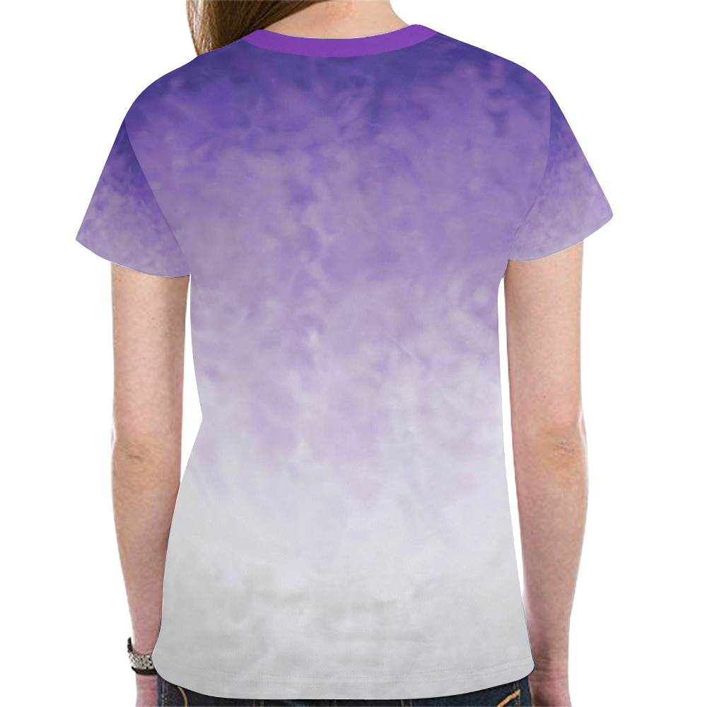 Lavender mist New All Over Print T-shirt for Women (Model T45)
