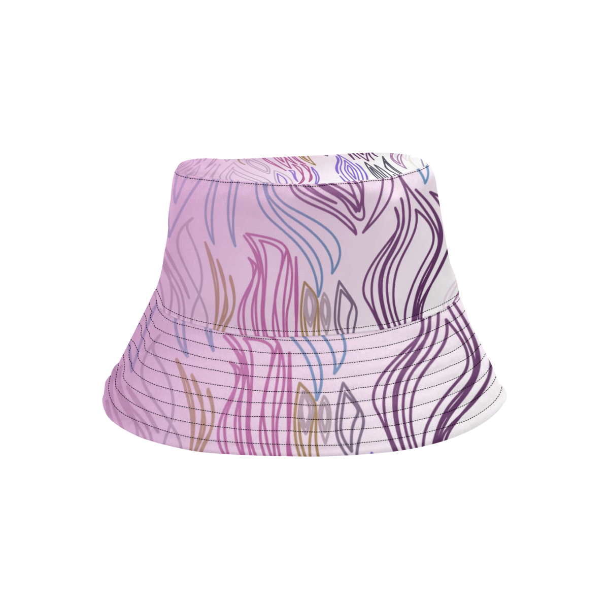 Sweet zigzag pinks lines Hat design All Over Print Bucket Hat