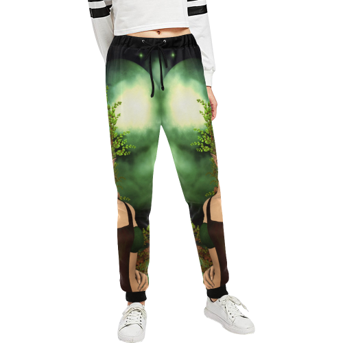 Beautiful fairy in the night Unisex All Over Print Sweatpants (Model L11)