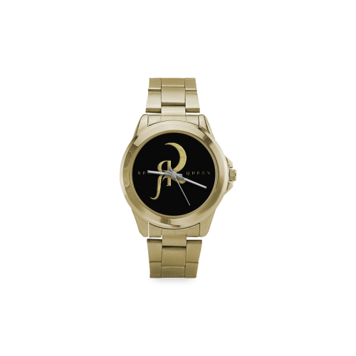 RED QUEEN GOLD LOGO BLACK Custom Gilt Watch(Model 101)