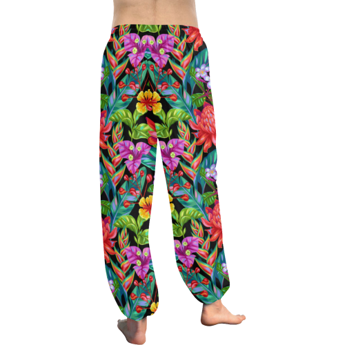 Tropical Floral Women's All Over Print Harem Pants (Model L18)