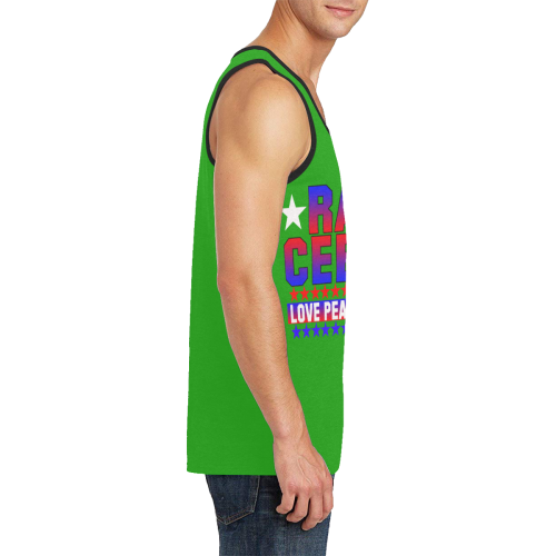 Ras CeeGo green red white blue Men's All Over Print Tank Top (Model T57)