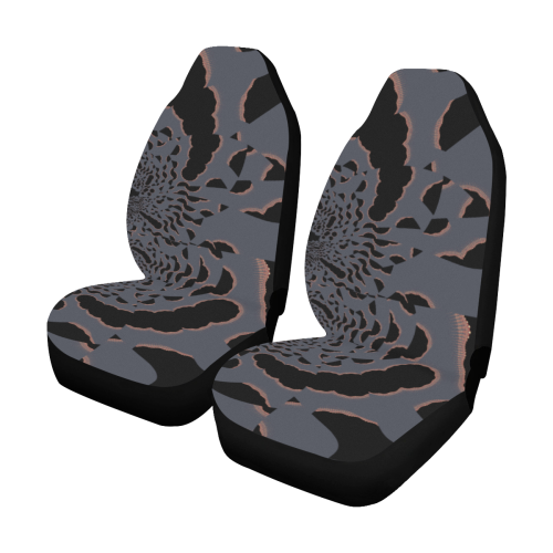 Dimensional Abstract Car Seat Covers (Set of 2)