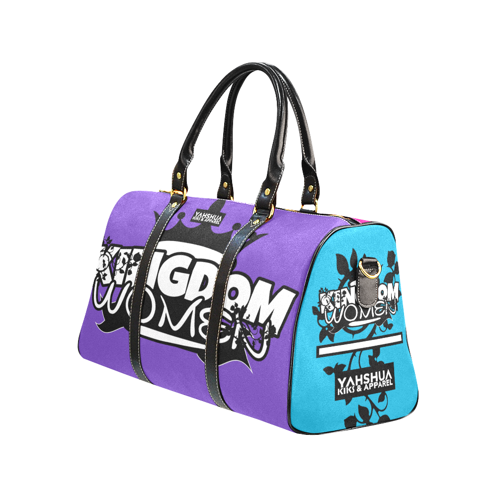 Neon Pink/Purple/Blue New Waterproof Travel Bag/Large (Model 1639)