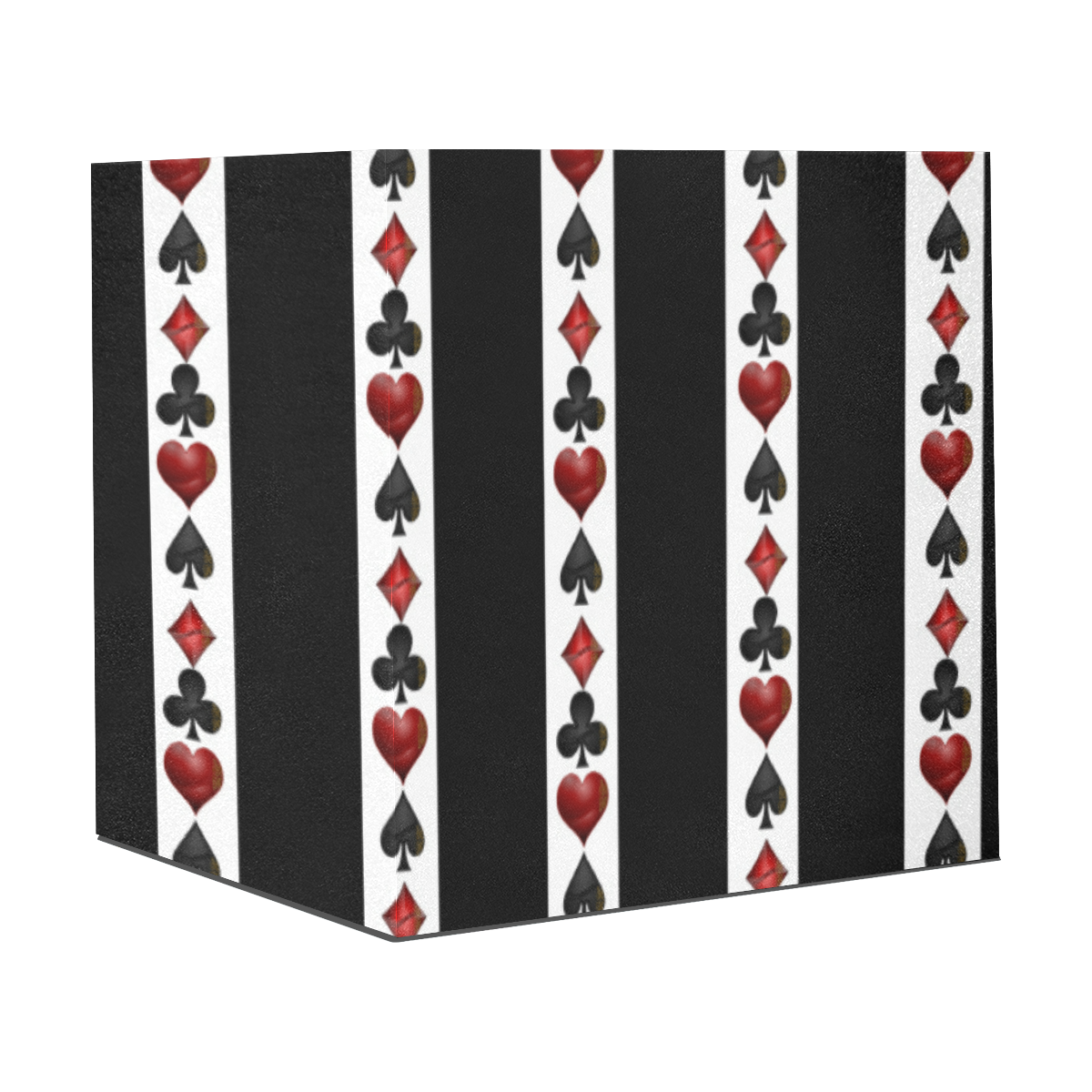 Playing Card Symbols Stripes Gift Wrapping Paper 58"x 23" (3 Rolls)
