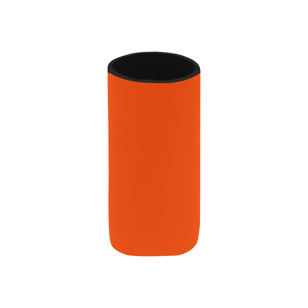 color orange red Neoprene Can Cooler 5" x 2.3" dia.