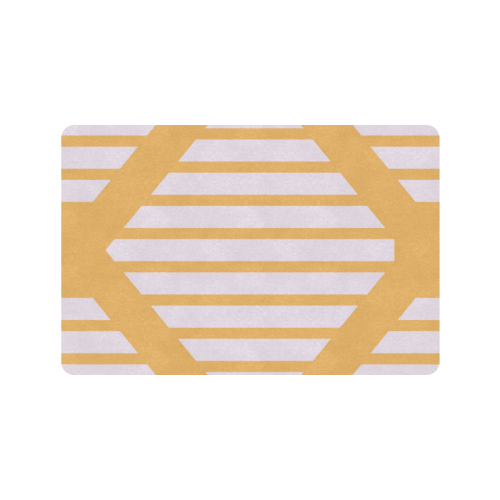 geometric design Doormat 24"x16" (Black Base)
