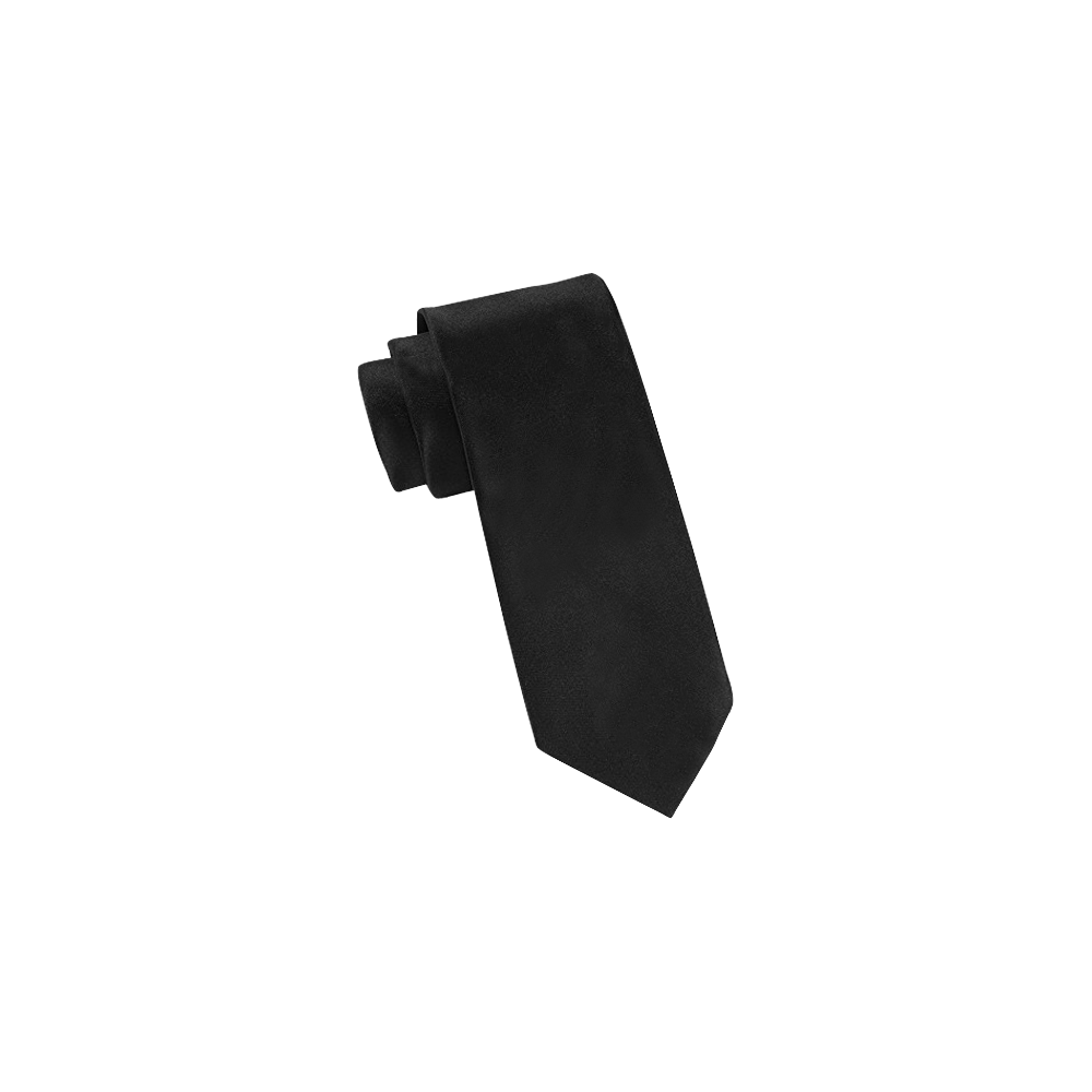color black Classic Necktie (Two Sides)