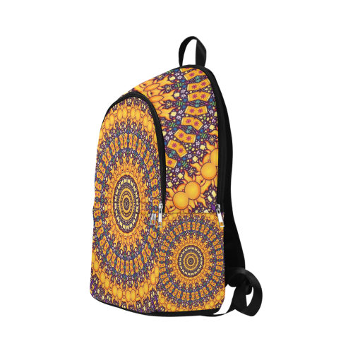 Woke Sun Fish Rave Mandala Festival Fabric Backpack for Adult (Model 1659)