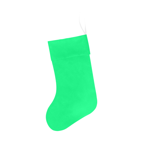 color spring green Christmas Stocking