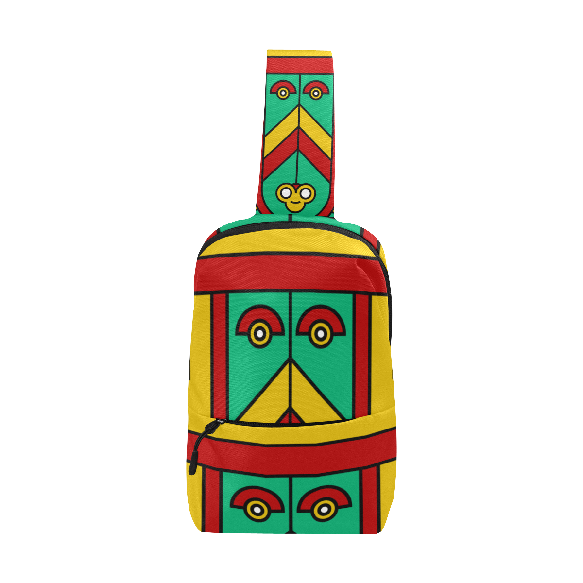Aztec Spiritual Tribal Chest Bag (Model 1678)