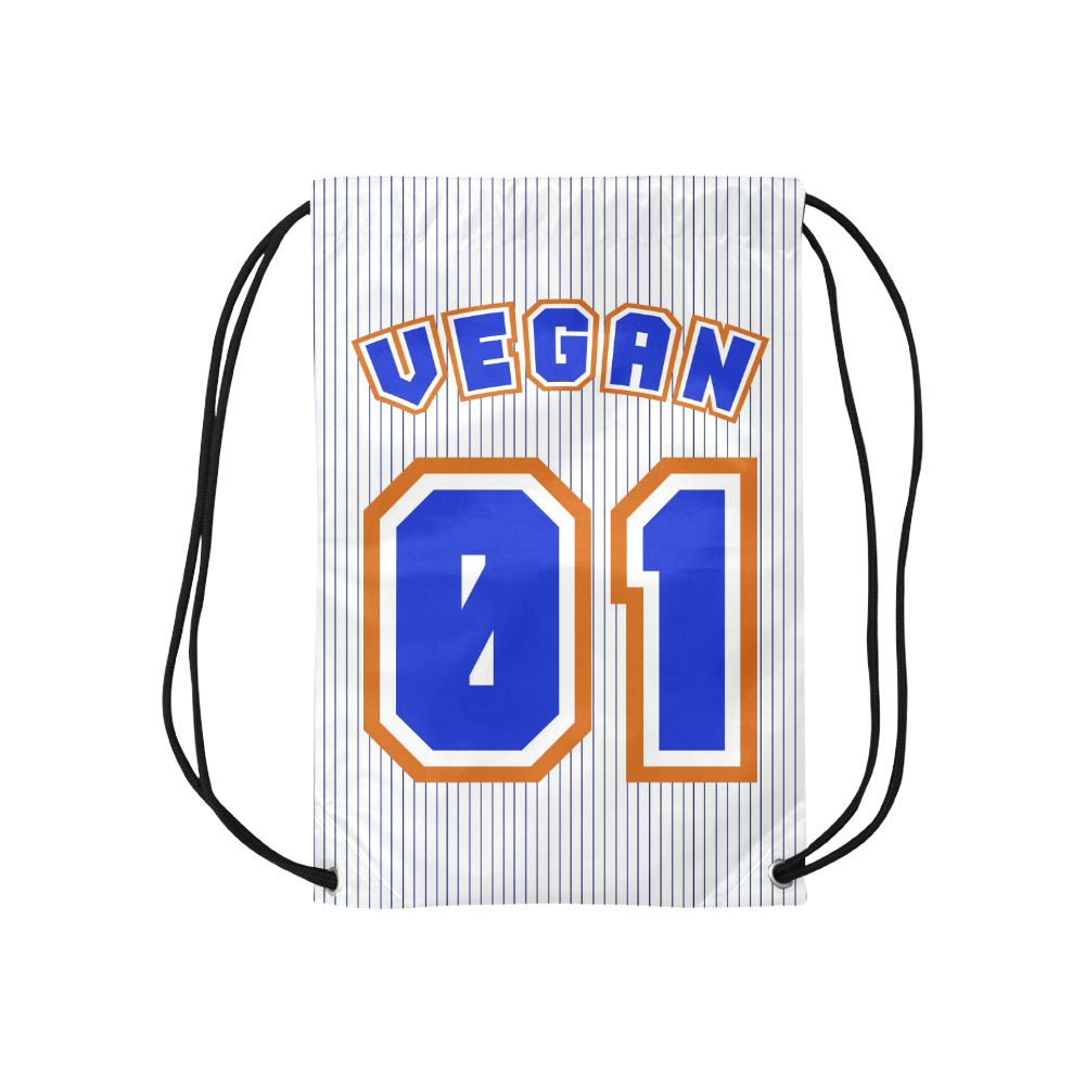 No. 1 Vegan Small Drawstring Bag Model 1604 (Twin Sides) 11"(W) * 17.7"(H)