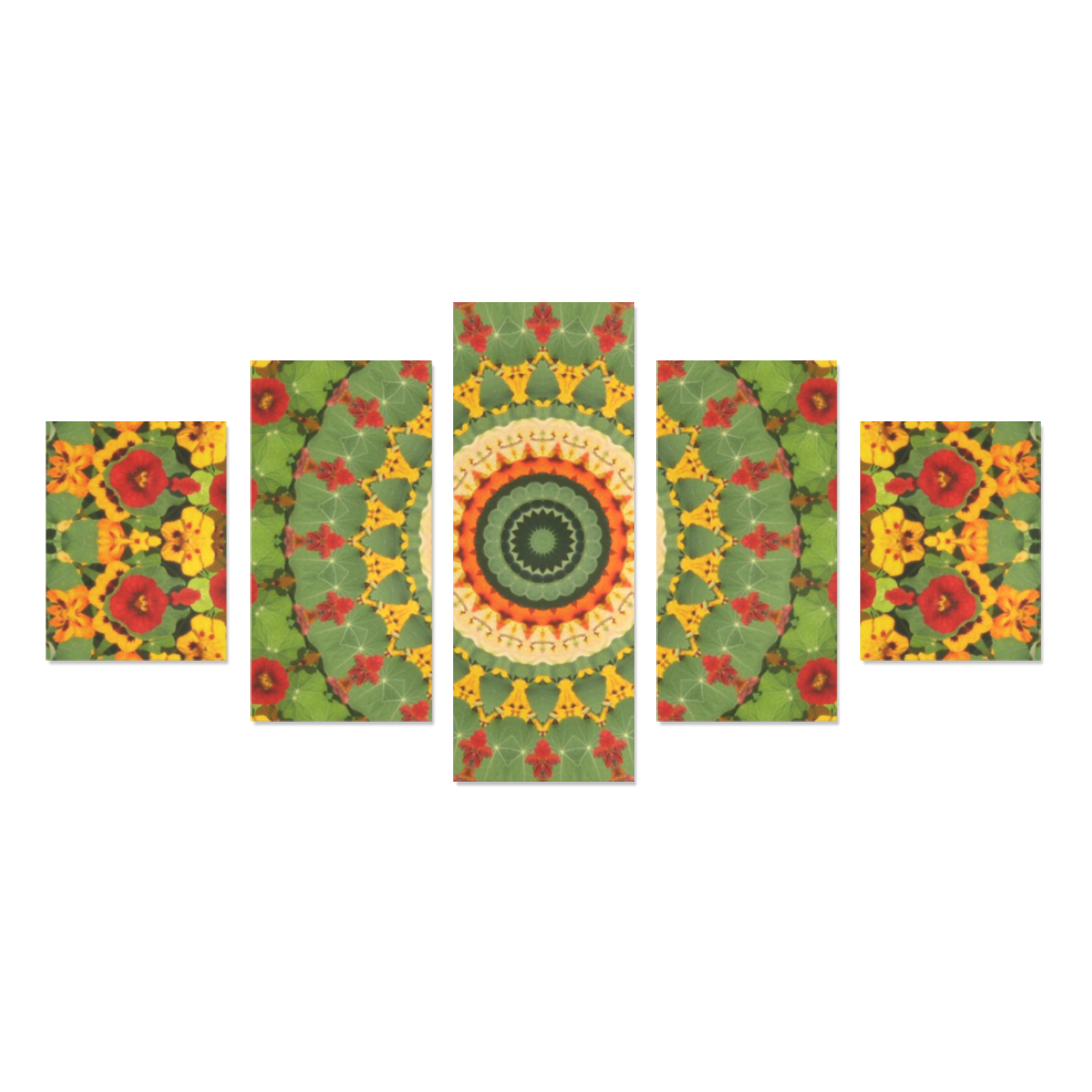 Garden Mandala Canvas Print Sets B (No Frame)
