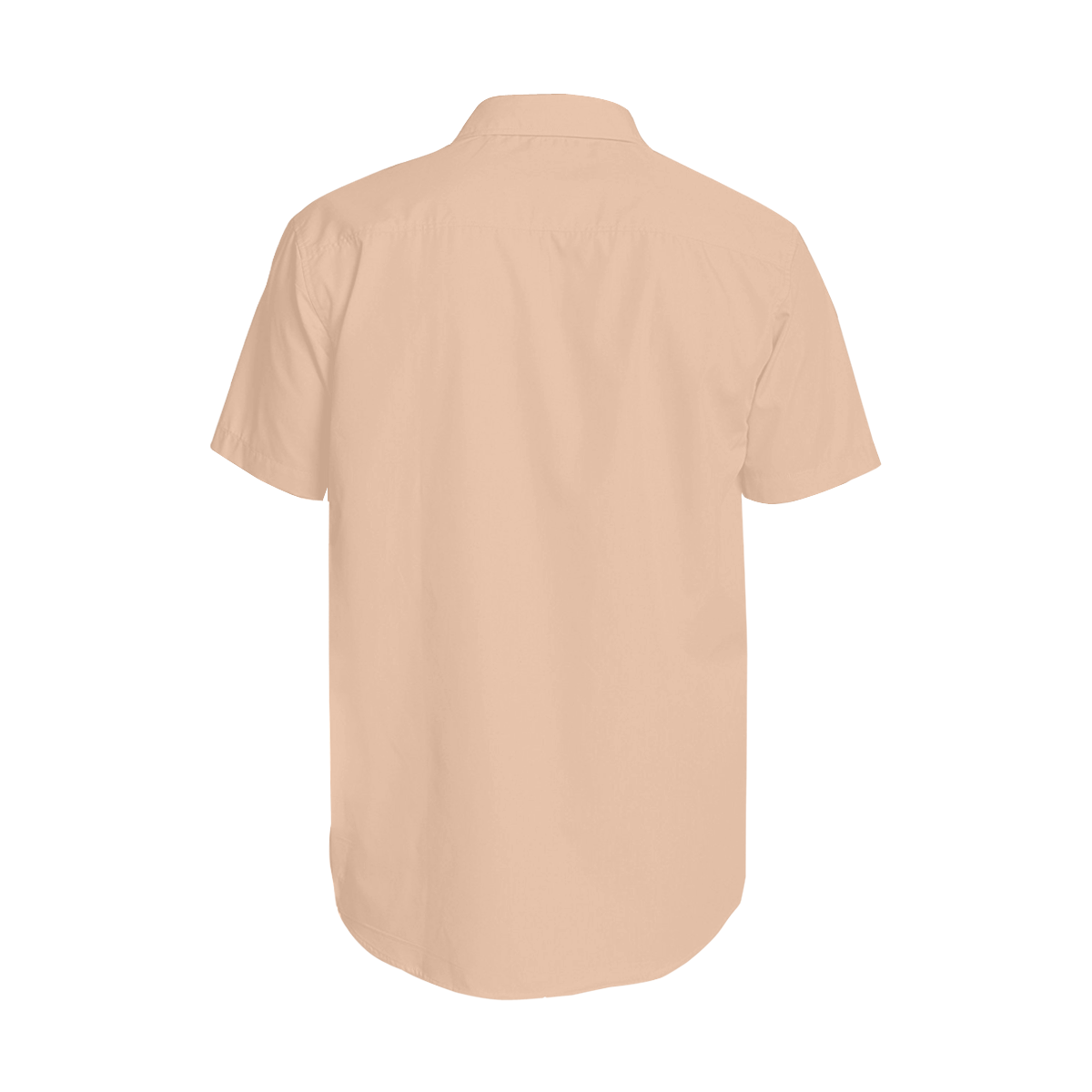 color apricot Men's Short Sleeve Shirt with Lapel Collar (Model T54)