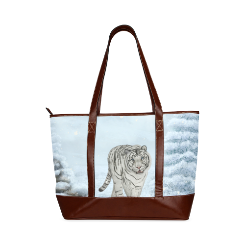 Wonderful siberian tiger Tote Handbag (Model 1642)