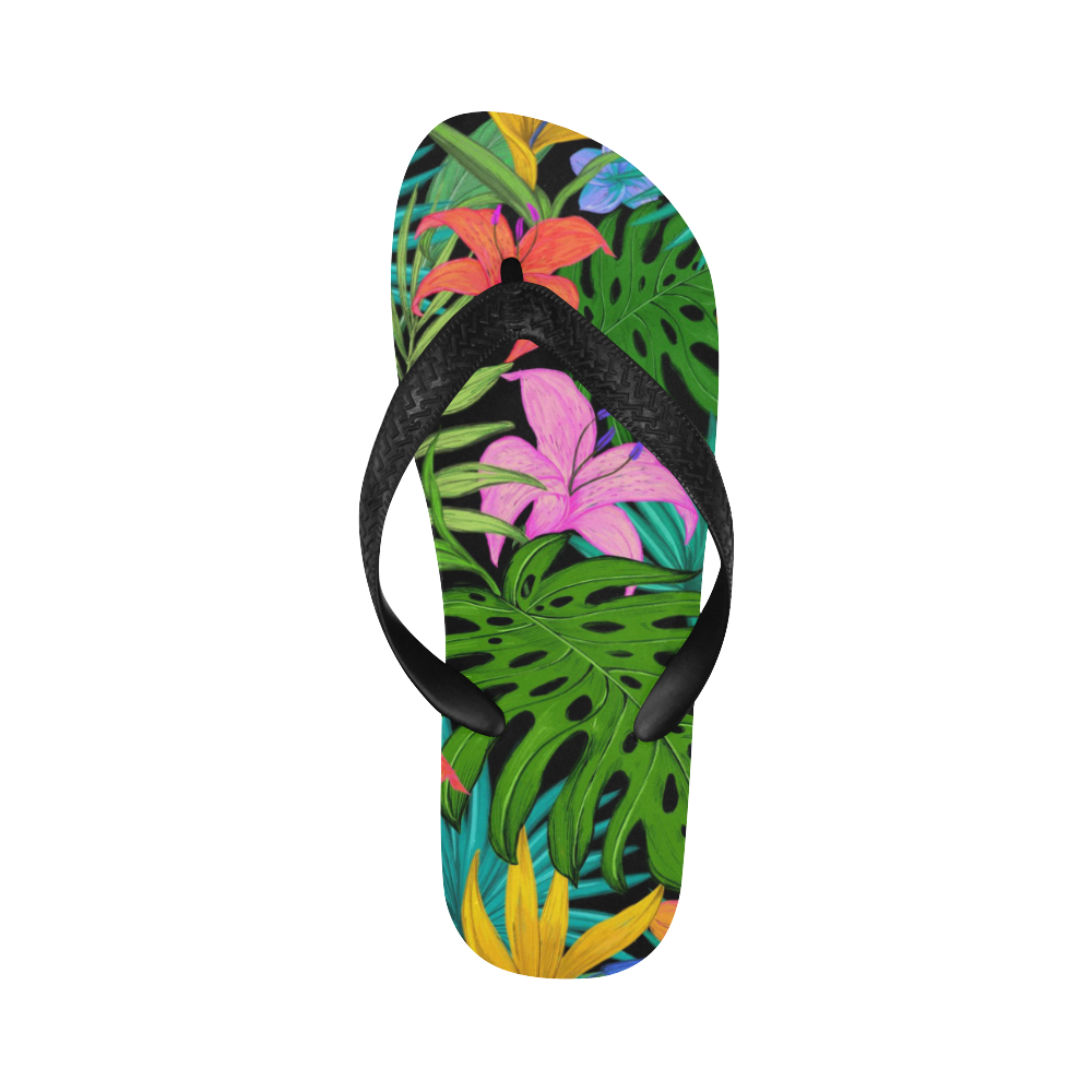 Tropical Adventure Flip Flops for Men/Women (Model 040)