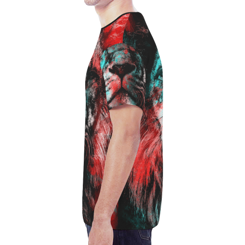 lion jbjart #lion New All Over Print T-shirt for Men/Large Size (Model T45)