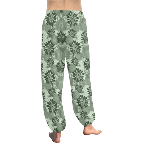 Wedding Day Green Floral by Aleta Women's All Over Print Harem Pants (Model L18)