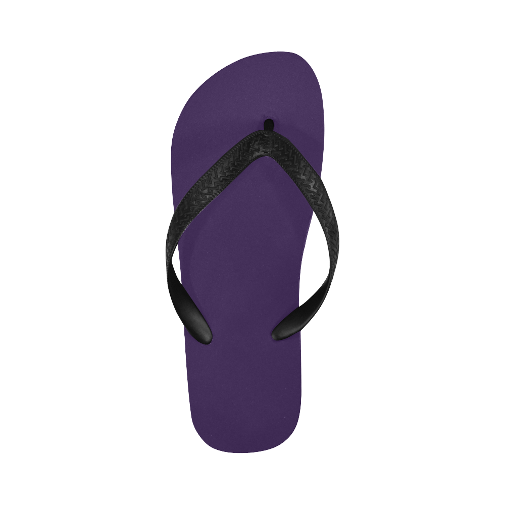 color Russian violet Flip Flops for Men/Women (Model 040)