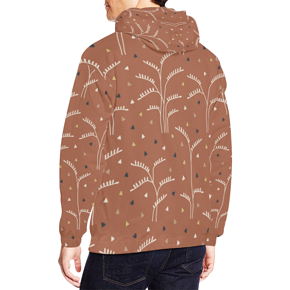 Men's Pull Over Hoodie Harvest All Over Print Hoodie for Men/Large Size (USA Size) (Model H13)