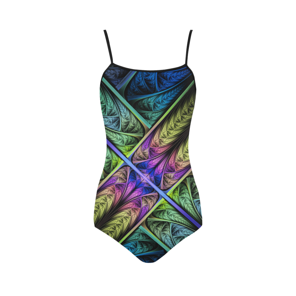 Classical Fractal Strap Swimsuit ( Model S05)