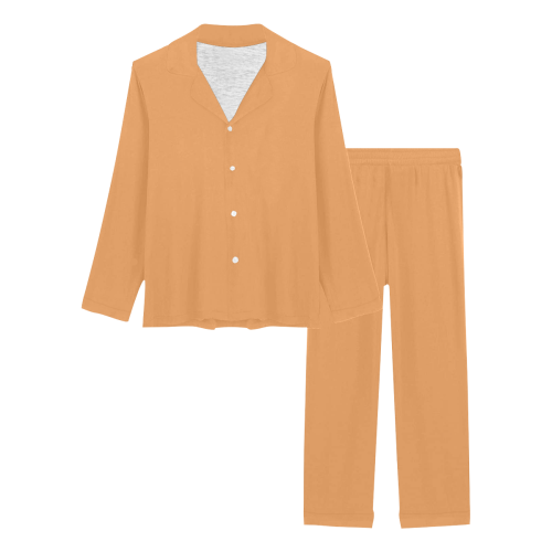 color sandy brown Women's Long Pajama Set