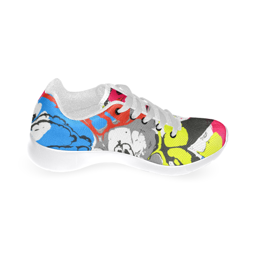 Colorful distorted shapes2 Men’s Running Shoes (Model 020)