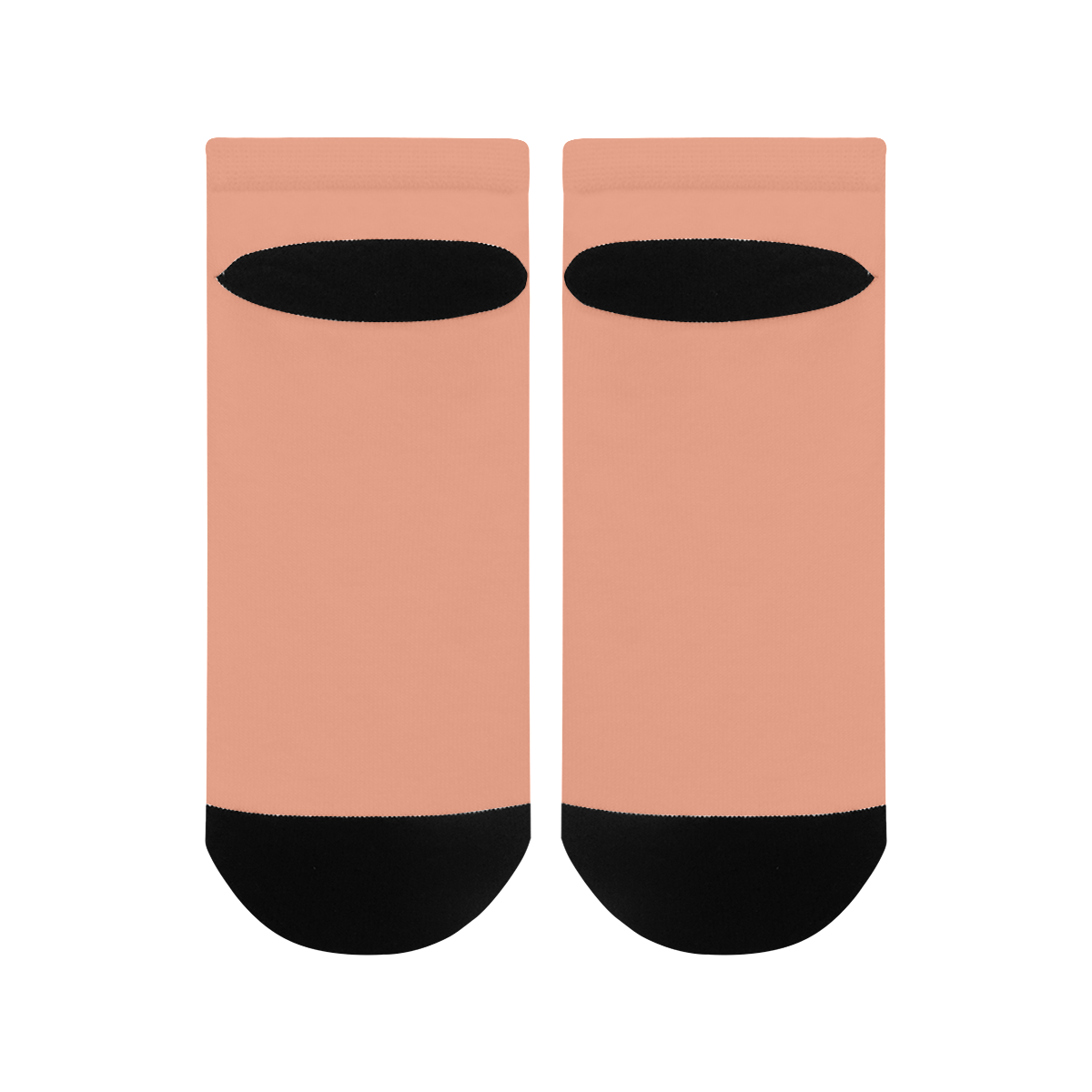 color dark salmon Men's Ankle Socks